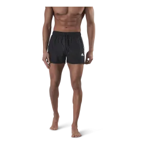 Adidas Very Short Length Classic 3Stripes Swim Short Black