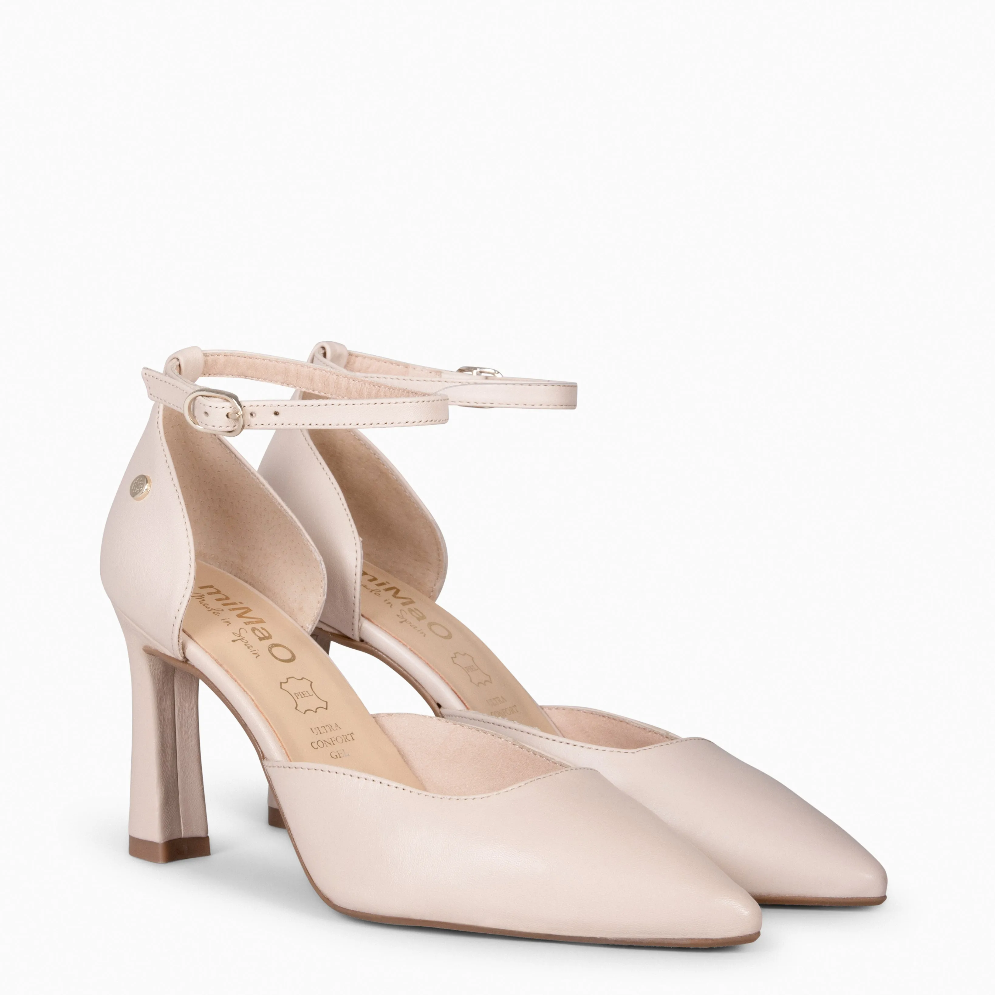 AINHOA - Nude Stiletto Heel Pumps