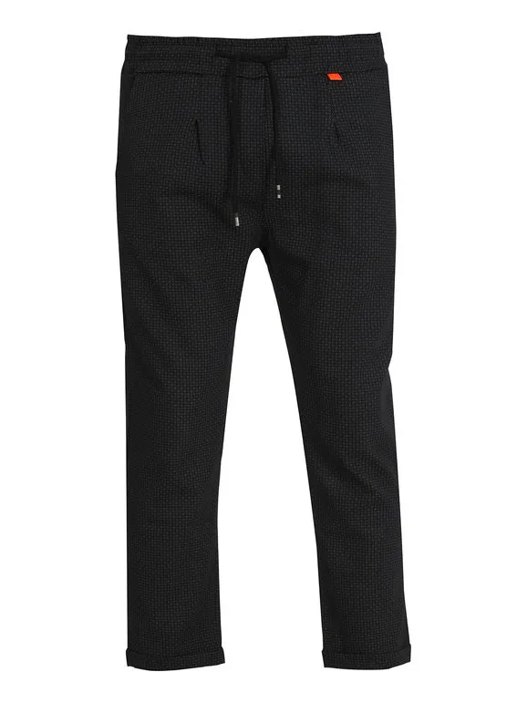 Ange Wear Pantalón casual de hombre con cordón y vuelta.