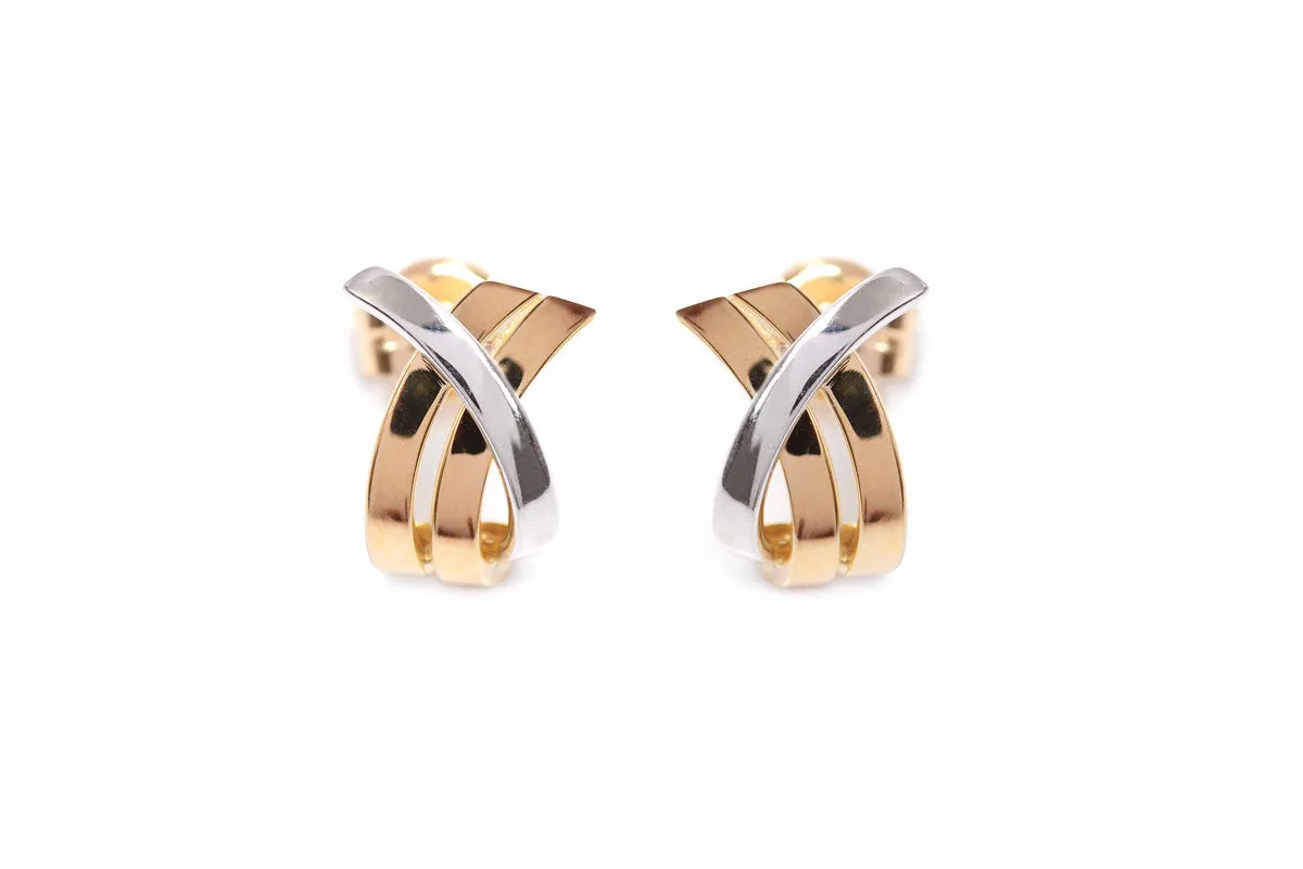 Classic BANDAS Earrings - 18k Gold Combination