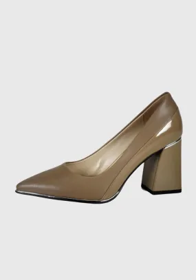 Beige Aravine Leather Shoes