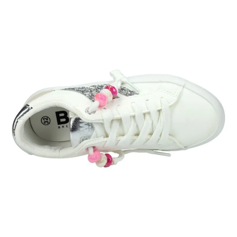 BJSH536007 Zapatillas W color BLANCO-PLATA