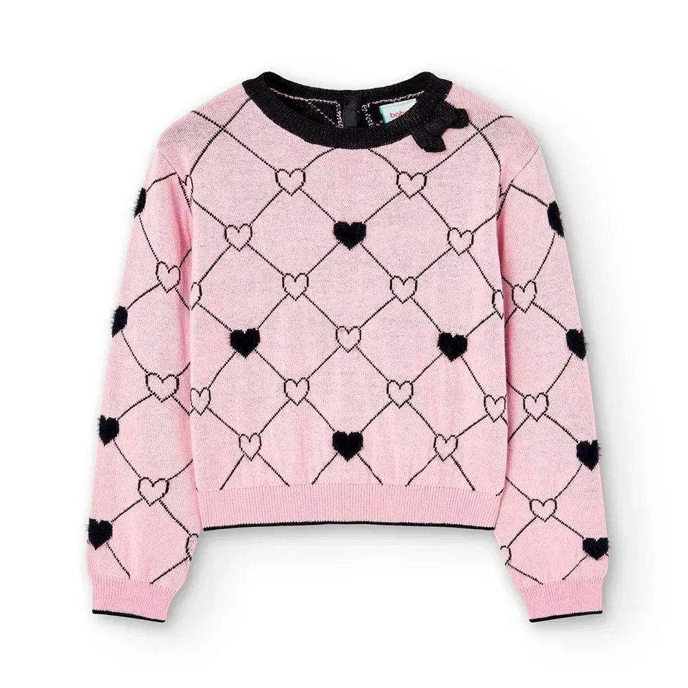 Boboli Jersey Tricotosa básica de niña 727499 3832 ROSA CORDONETS