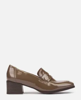 Brown high heel shoe NAJAC-001.