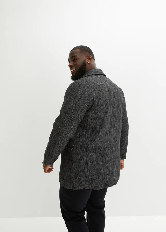 Black-White Speckled Sailor Jacket