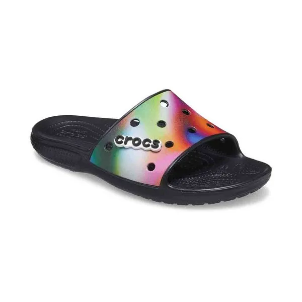 CROCS CLASSIC CLOG SOLARIZED SLIDE BLACK 207557
