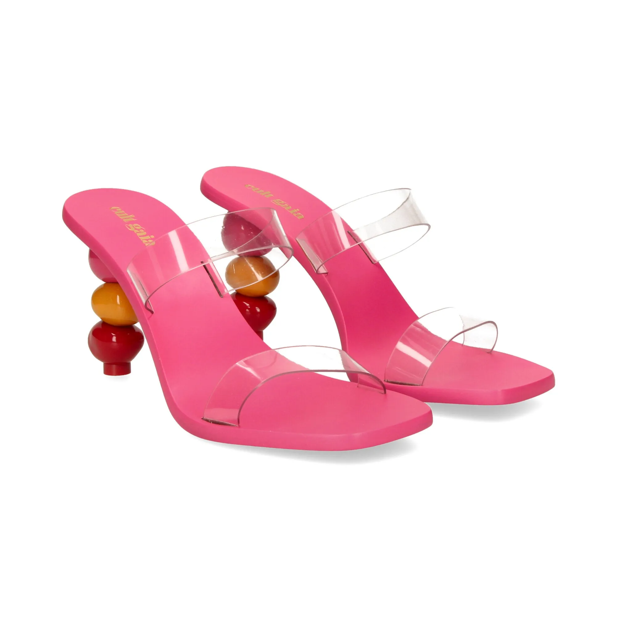 Cult Gaia Women's Multifaceted Rose Qajar Heeled Sandal