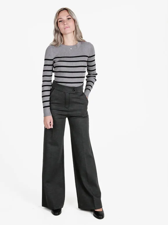 Daystar Pantalón casual de mujer de talle alto.