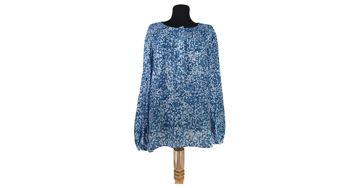 Halston Heritage Tops Azul 