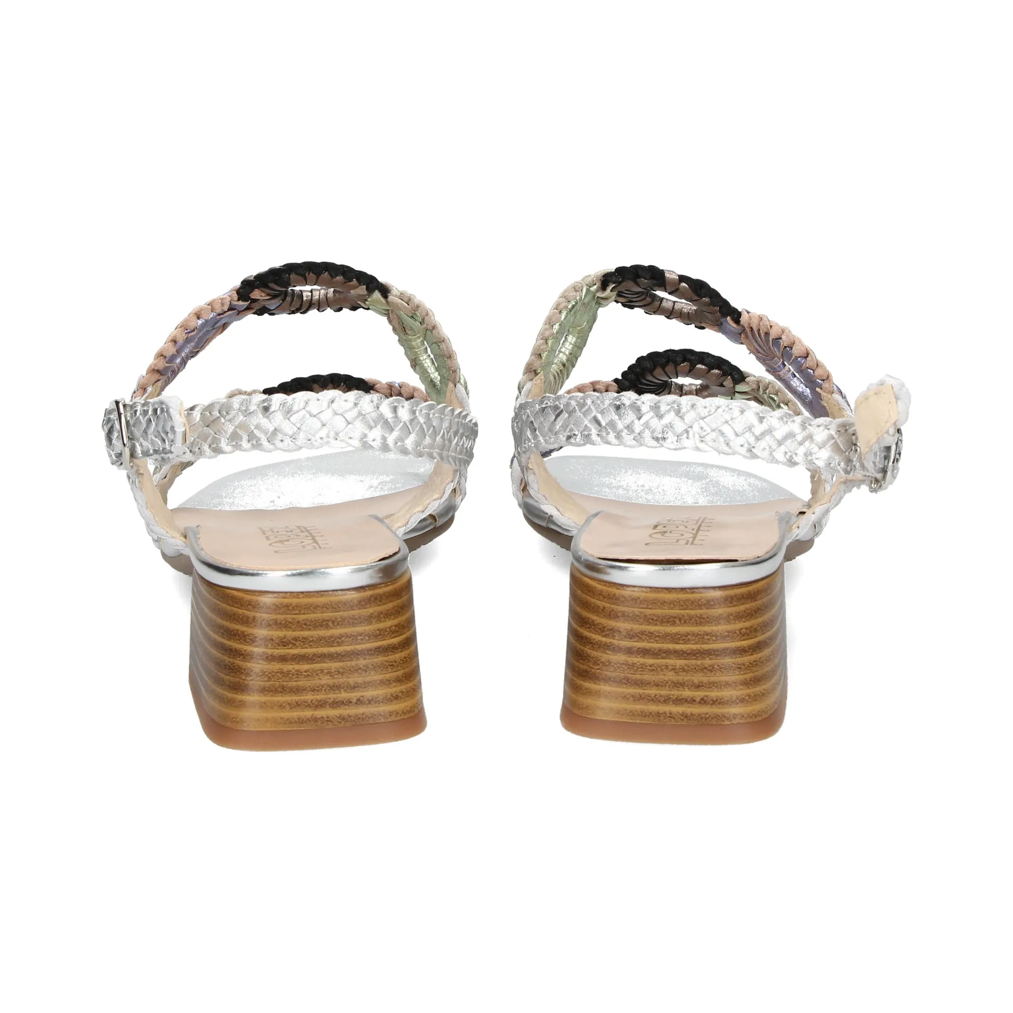 LÓPEZ Women's High Heel Sandals MULTI SILVER