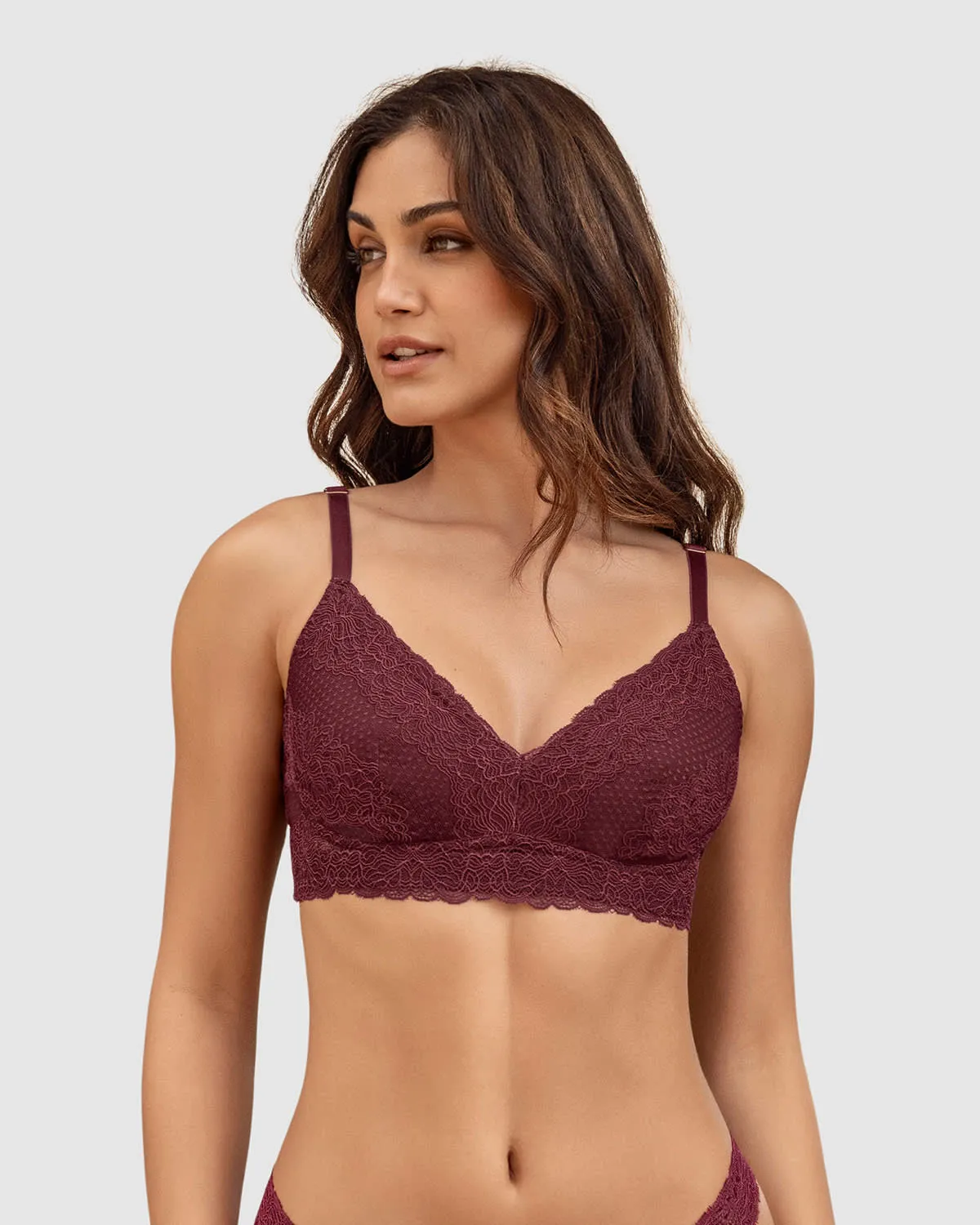 Padded Bralette with Internal Seam Rod Detailing