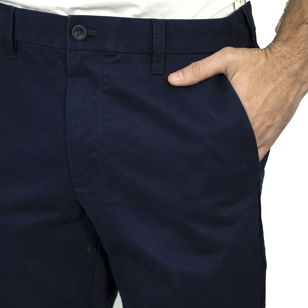 Straight-Cut Solid Color Casual Pants