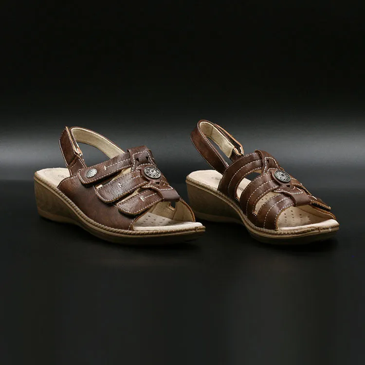 Passer Sandalias C/Hebilla Café Mujer Casual
