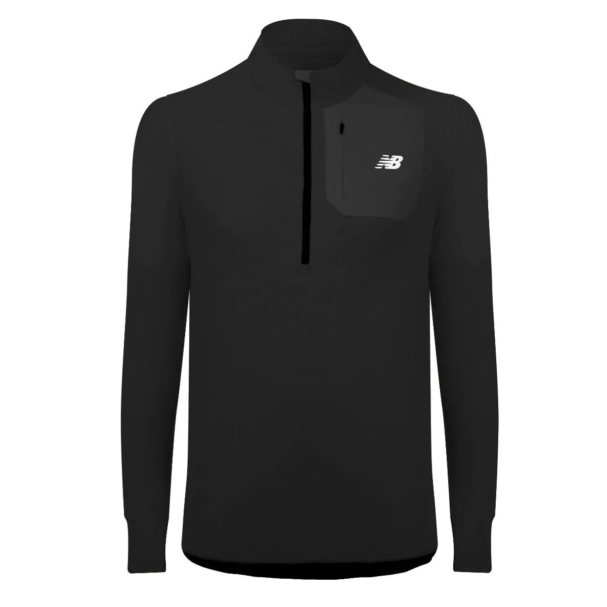 Men's New Balance Quarter Zip Black Running Hoodie
