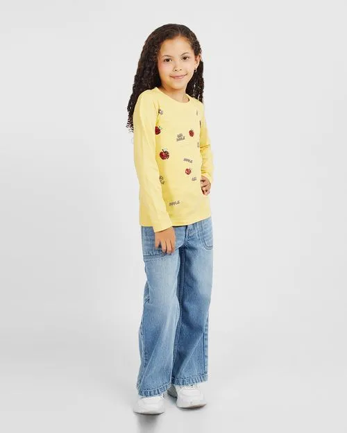 Polo Niña Mariamanda Mostaza