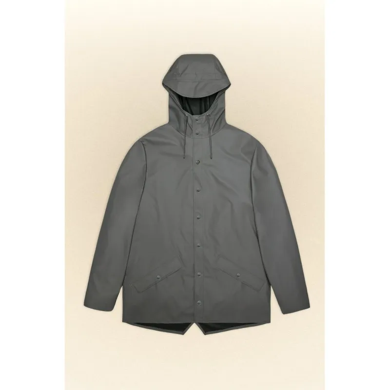 RAINS JACKET UNISEX GREY