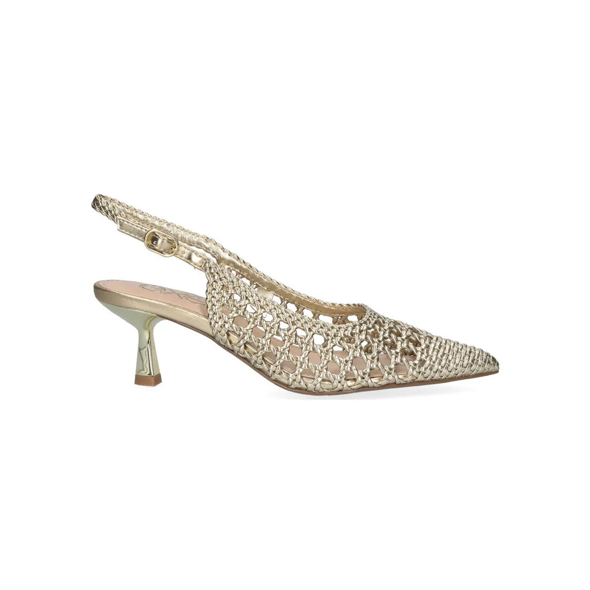 Exé Selena-850 Metallic Gold High Heel Sandals