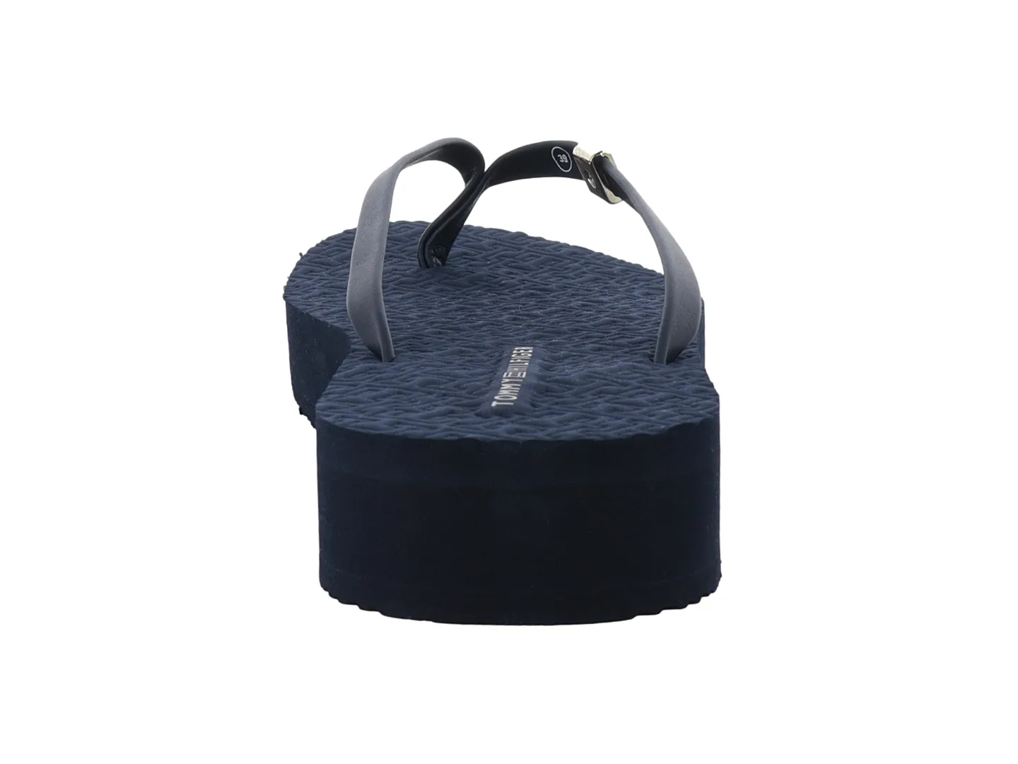 Sandalias Tommy Hilfiger Fw0696 Azul Para Mujer