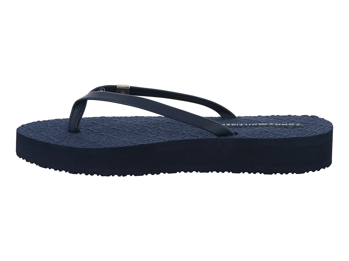 Sandalias Tommy Hilfiger Fw0696 Azul Para Mujer
