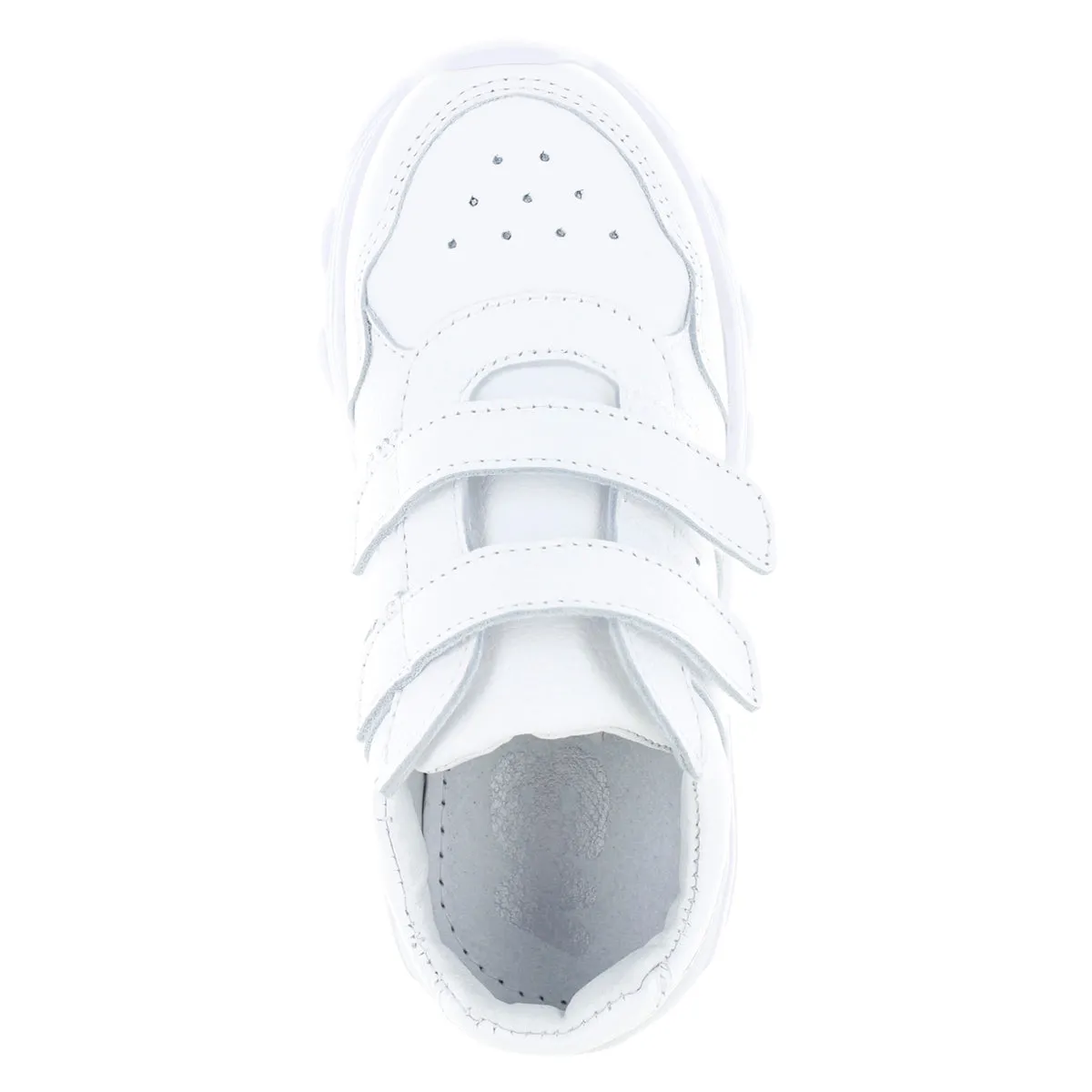 Tenis Escolar Color Blanco Unisex de Piel Natural 27607