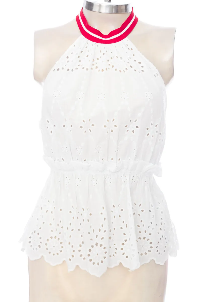 Zara Top Camiseta Color Blanco