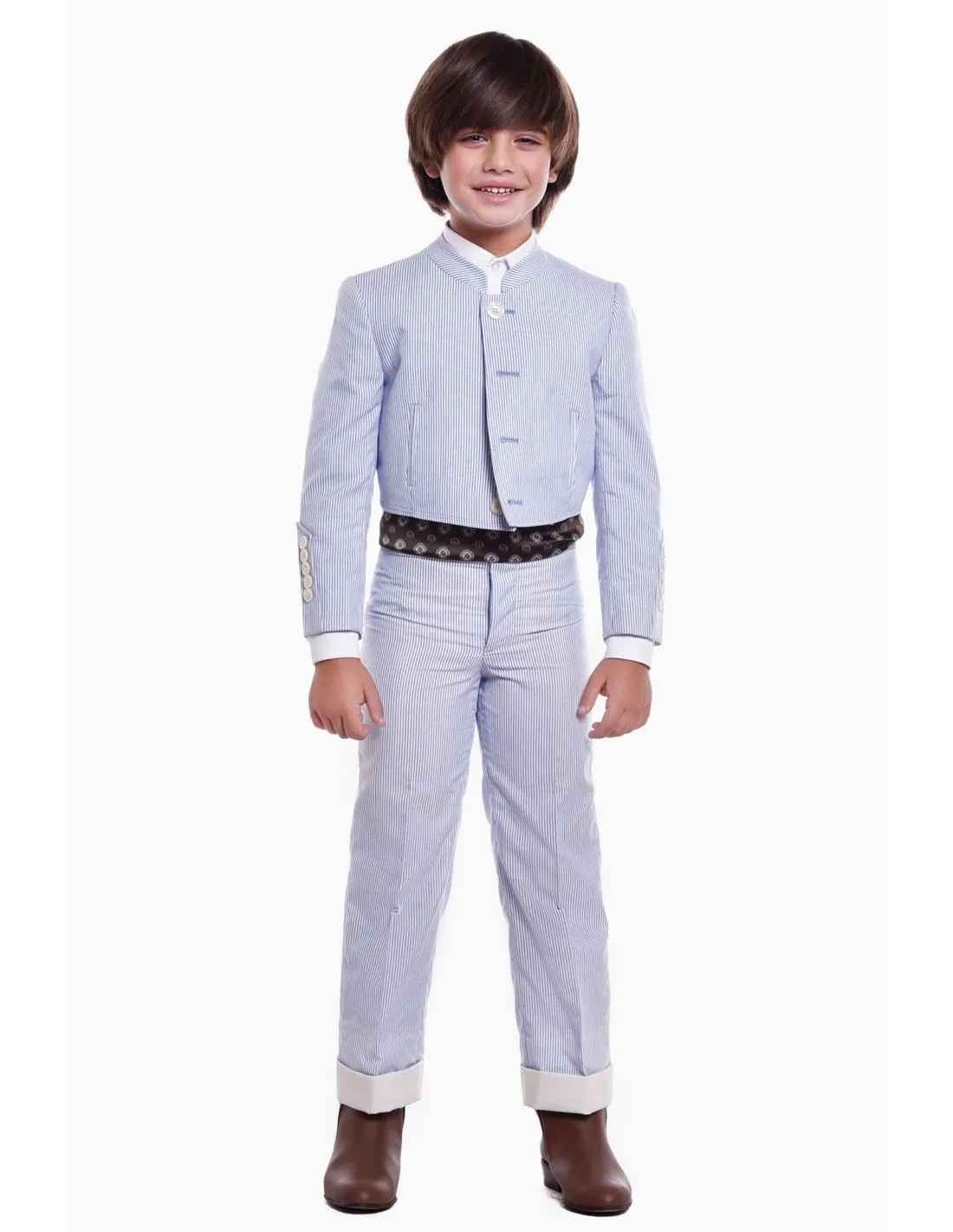 TRAJE CAMPERO COMPLETO 500 RAYAS TRAJE CORTO NIÑA