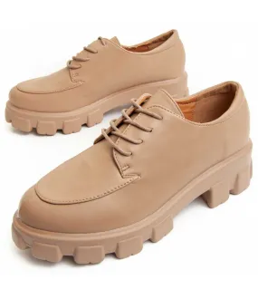 Zapato De Plataforma Para Mujer.  Montevita  Martti2  93891 Beige