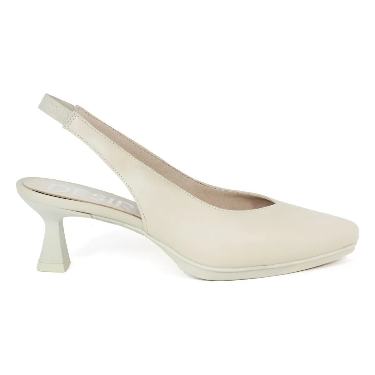 Maia 1 Cream Open-Heel High Heel Shoe