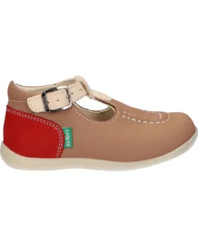 Zapatos de Niña y Niño KICKERS 621016-10 BONBEK-2 113 BEIGE ROUGE